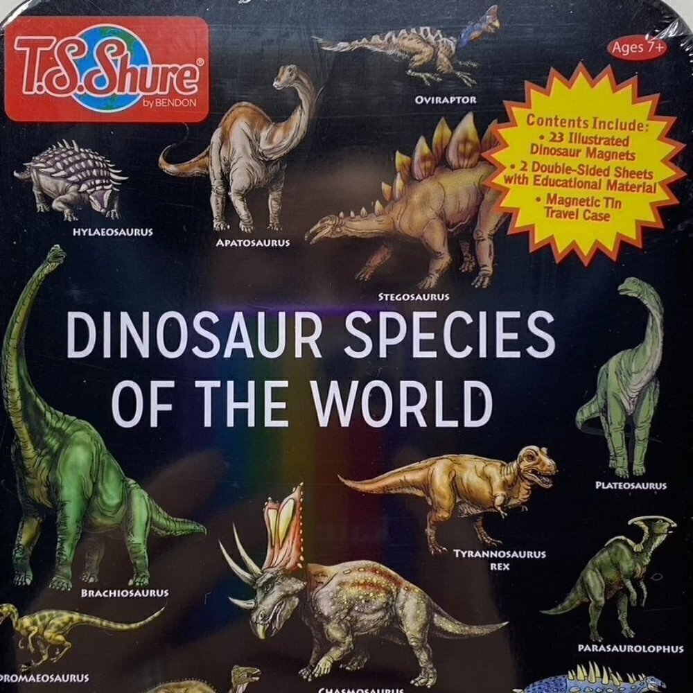 T. S. Shure by Bendon Dinosaur Educational Magnets and Learning Material